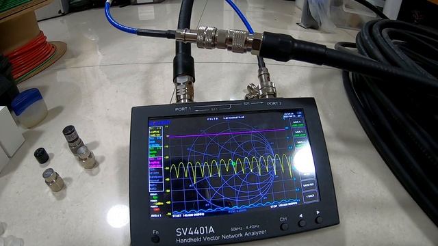 Test Loss Cable 1/2" 50 Meter with SV4401A Network analyzer смотреть онлайн