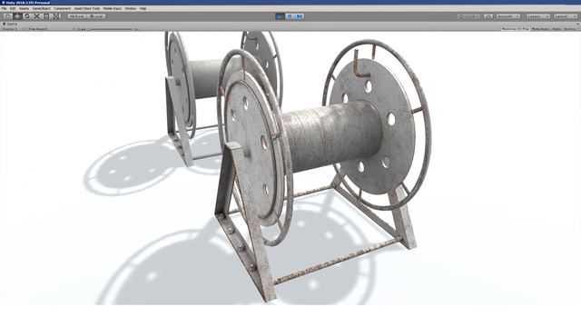 3D модель. Швартовная вьюшка белая. Hawser reel G White. смотреть онлайн
