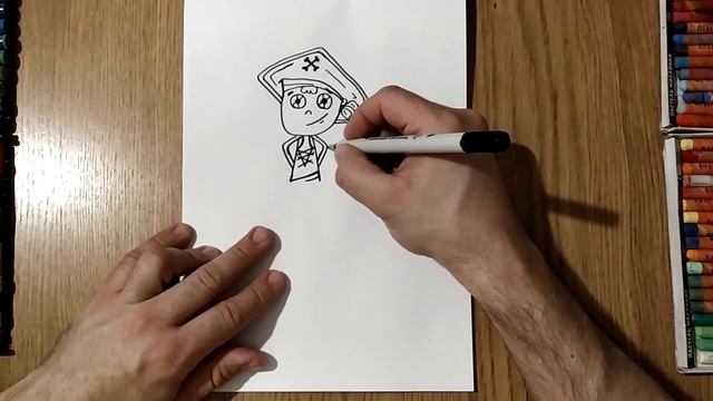 Как нарисовать Пирата / Урок Рисования / how to draw a pirate / Drawing Lesson смотреть онлайн