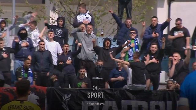 Atmosfera e Pampurave dhe himni para ndeshjes së Fushë Kosovës VIDEO смотреть онлайн