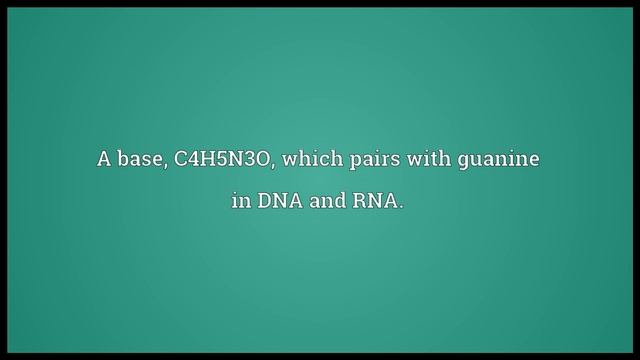 Cytosine Meaning смотреть онлайн