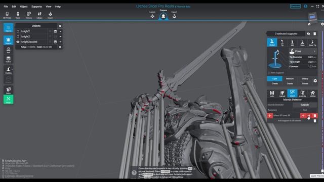 3D Printing Lessons - Scaling up and supporting using only light and medium supports. смотреть онлайн