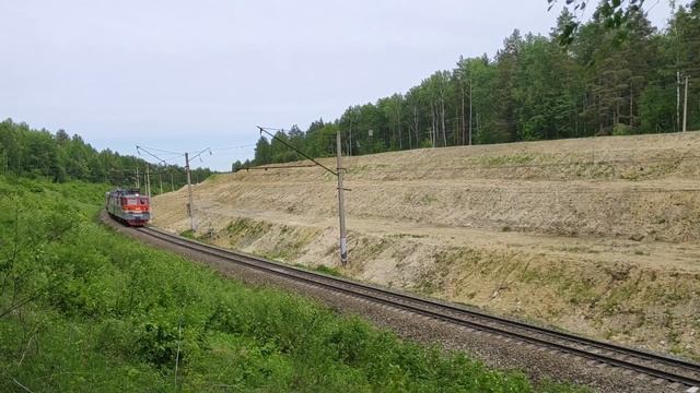 Электровоз ВЛ80С-1125, грузовой поезд, арзамасский ход смотреть онлайн