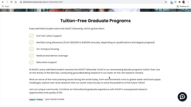 Fully funded MS, Ph.D. & MS-PhD Scholarships at King Abdullah University, Saudi Arabia смотреть онлайн