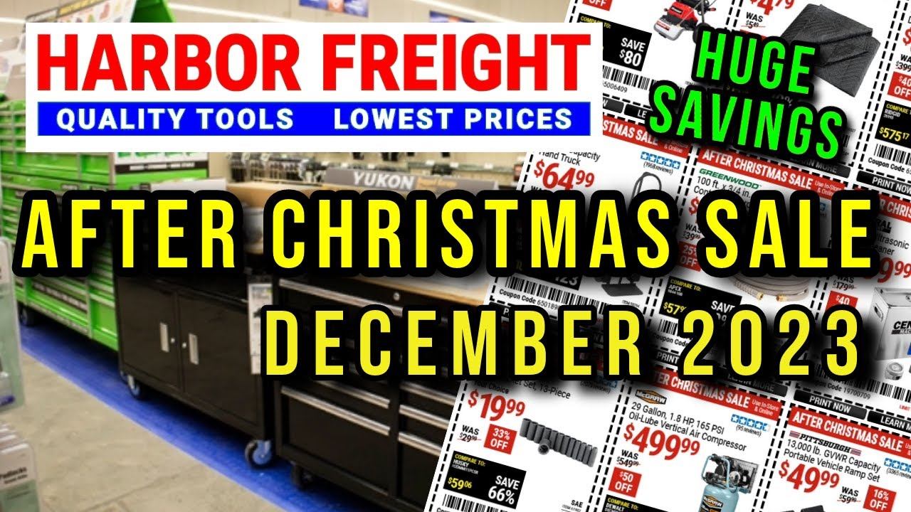Harbor Freight AFTER Christmas Sale December 2023 - MORE Super Coupons Tool Deals! смотреть онлайн