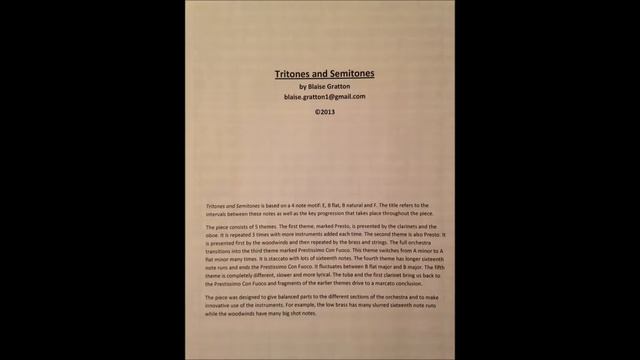 Tritones and Semitones смотреть онлайн