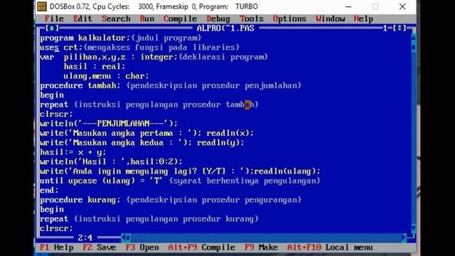 Program Fungsi dan Prosedur menggunakan bahasa PASCAL смотреть онлайн