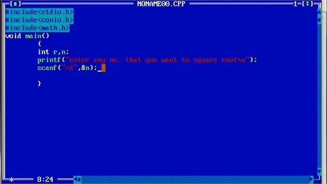 C Programming Language Tutorial- math.h library [sqrt()] in hindi смотреть онлайн
