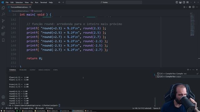 Aula 10: Biblioteca Matemática Padrão (parte 01) - Algoritmos e Programação em Linguagem C e Raylib смотреть онлайн
