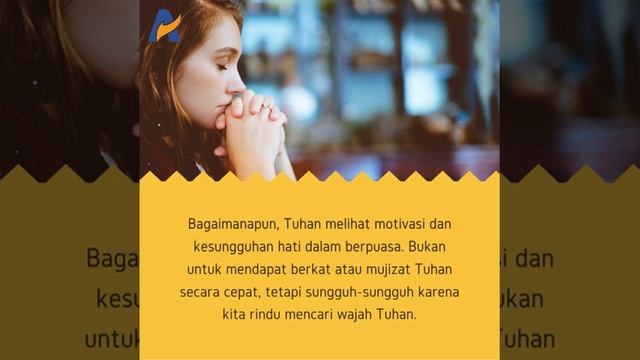 Miliki Tujuan yang Benar dalam Berpuasa - Renungan Keluarga Allah (ReKA) смотреть онлайн