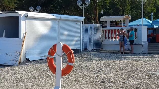 ДИВНОМОРСКОЕ🌞 УТРО НА ПЛЯЖЕ 👍ВОДА 24#дивноморское #дивноморск #черноеморе