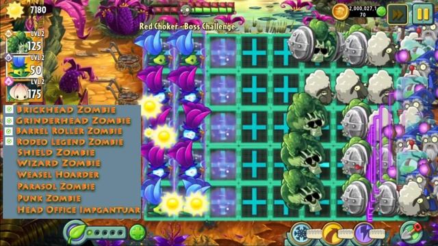 Pvz2 Mod Challenge - Only Blockoli level 2 vs. 1000 Random Zombies Attack. Can This Plant Win? смотреть онлайн