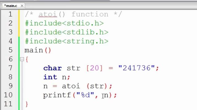 102. atoi function in C Programming (Hindi) смотреть онлайн