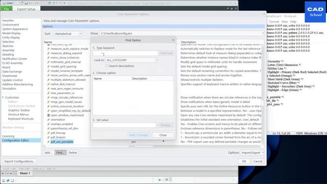 Creo Parametric - How to Use and Customize pentable file in Creo - Creo Tutorial смотреть онлайн