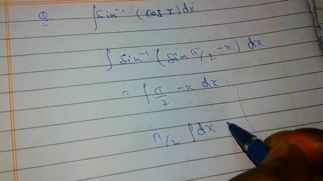 Intrigation of ∫sin^-1(cosx) dx youtube intrigation tricks смотреть онлайн