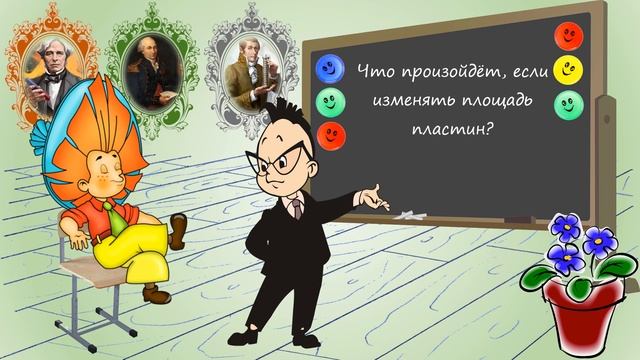 Плоский конденсатор смотреть онлайн
