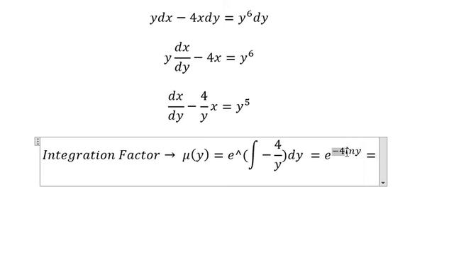 Calculus Help: Differential Equation - y dx-4x dy= y^6 dy - Integration Factor смотреть онлайн