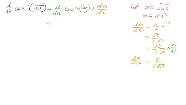 Derivative of Inverse Tangent (Arctan) - Example 2 смотреть онлайн