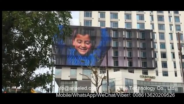 Full color big viewing angle transparent LED display high brightness glass indoor transparent led g смотреть онлайн