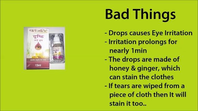 Patanjali Drishti Eye Drop Honest Review смотреть онлайн