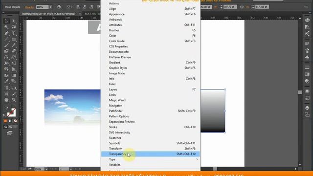[Illustrator VNSTutorials] Bảng lệnh Transparency смотреть онлайн