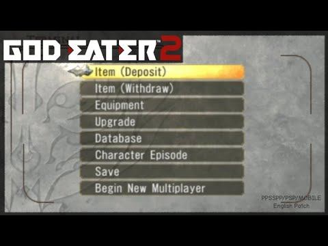 God Eater 2 PSP "Terminal Menu" English Patch смотреть онлайн