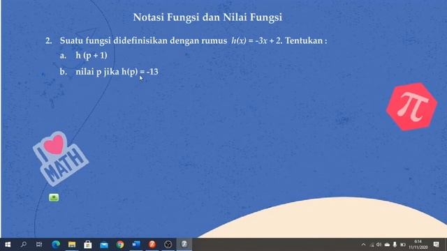 NOTASI FUNGSI DAN NILAI FUNGSI смотреть онлайн