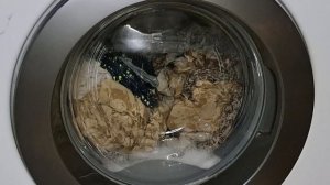 SAMSUNG WF60F1R1W2W: Хлопок 60°; 800 об/мин; Полоскание +; интенсивная- полный цикл.