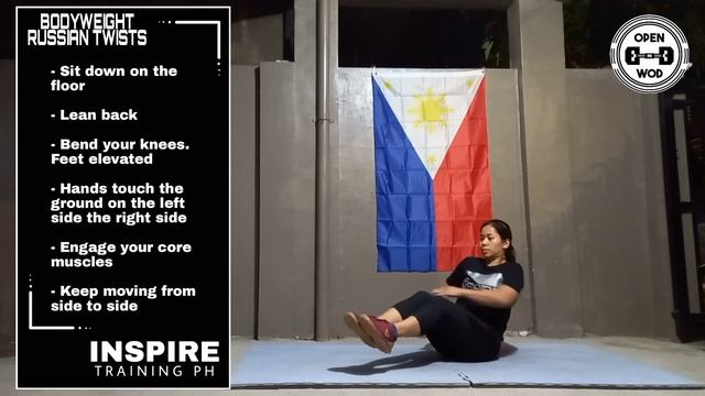RUSSIAN TWIST (BODYWEIGHT) - Inspire Training PH смотреть онлайн