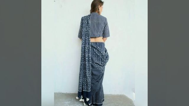 Bollywood inspired Indigo saree look book смотреть онлайн