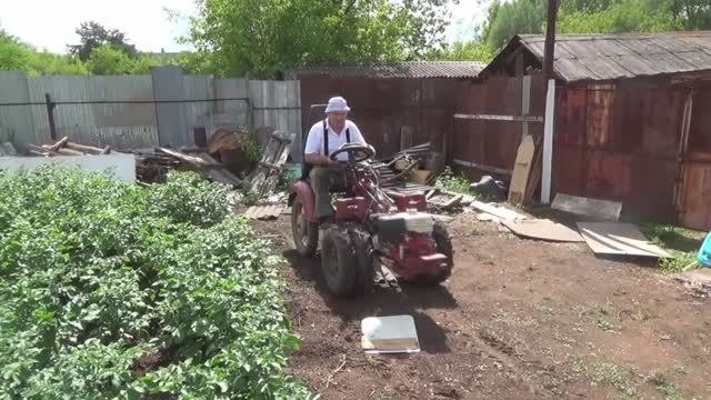 Минитрактор из мотоблока смотреть онлайн