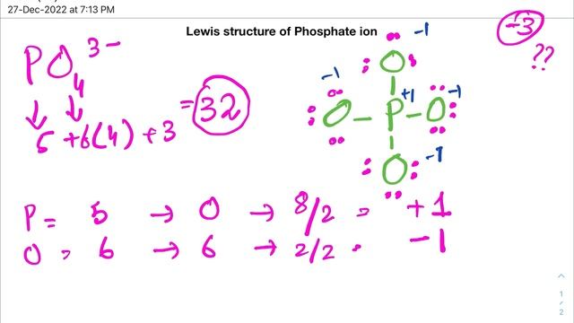 How to Draw Lewis Structure of PO4 3- I Easy & Quick смотреть онлайн