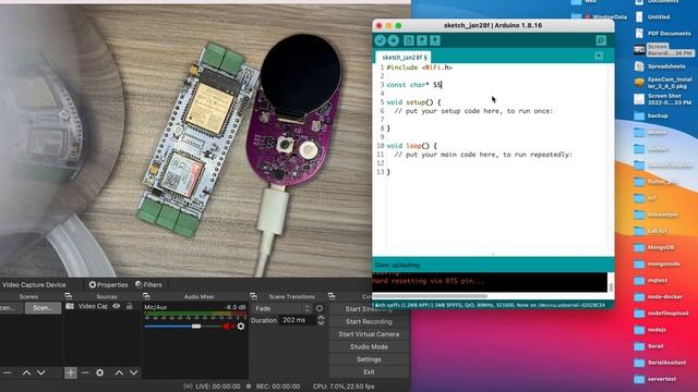 ESP32 board install and Basic Http Server смотреть онлайн