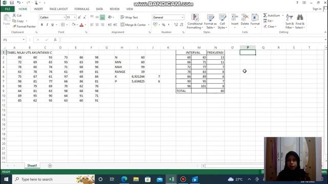 TUTORIAL Ms. EXCEL (Mencari Mean, Median, Modus, Standar Deviasi & Varians) смотреть онлайн