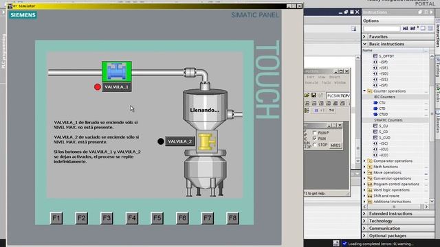 Siemens TIA Portal V15. Simulación de HMI SCADA. смотреть онлайн