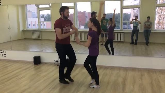 Сальса связка - средняя группа - май#2 смотреть онлайн
