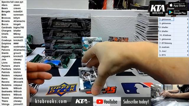 KTAuthentics -Pick Your Team #1 - 2020 Panini Spectra Football 8 hobby box case break смотреть онлайн
