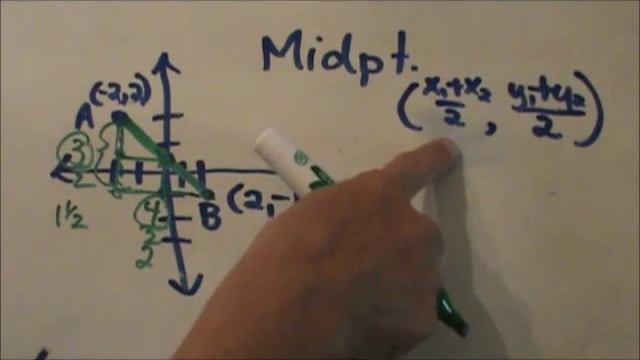 How to find the midpoint of a line segment -Geometry Help смотреть онлайн