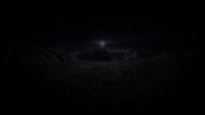 Проливной дождь и раскаты грома в пустыне для сна - Затемненный экран