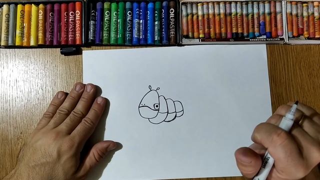 Рисуем Гусеницу из БУКАШЕК /Новая серия Букашки / Minuscule / Урок Рисования/How to draw caterpillar смотреть онлайн