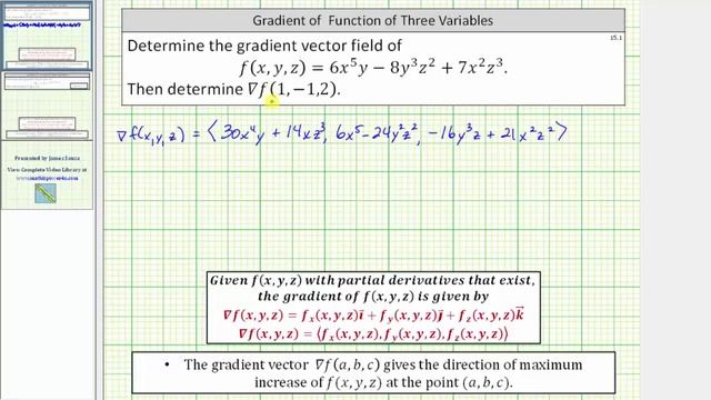 Determine the Gradient of a Function of Three Variables - Polynomial смотреть онлайн