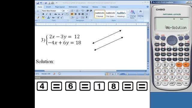 Casio fx-115 ES or the ES Plus - Solving a System of Equations смотреть онлайн