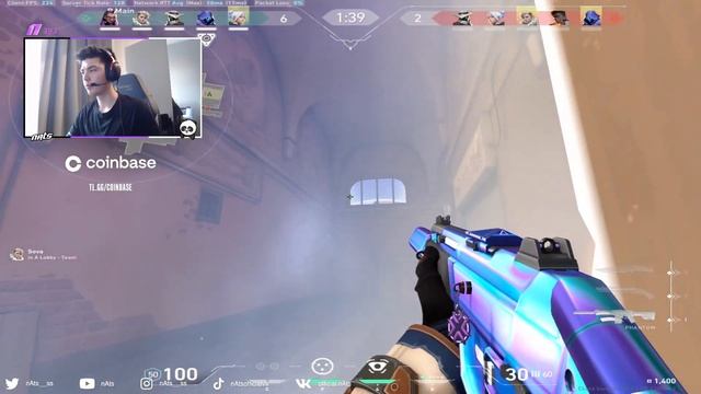 NATS CYPHER ASCENT PRO RADIANT VALORANT GAMEPLAY! FULL MATCH VOD смотреть онлайн