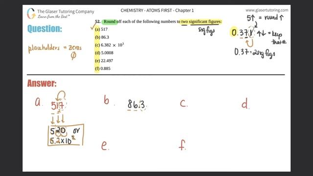 1.52 | Round off each of the following numbers to two significant figures: (a) 517 (b) 86.3 смотреть онлайн