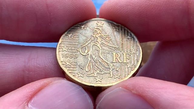 Bruch euro coins - 20 euro cent 1999 France {RF} Spain {M} Netherlands смотреть онлайн