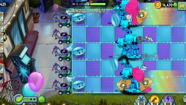 Plants vs zombies 2 : Neon mixtape tour Day 13 position смотреть онлайн