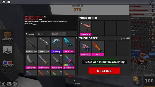 DOWNGRADING LUGERCANE FOR AMERILASER AND HEAT!!! (Murder Mystery 2) смотреть онлайн