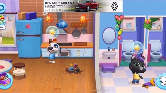 Talking Tom Friends: Обновление - Веселье в Бассейне смотреть онлайн