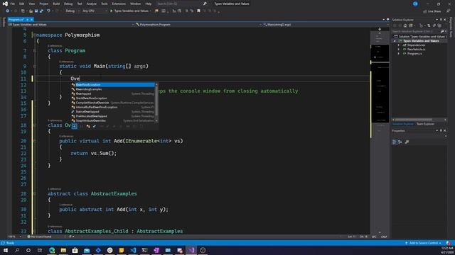 Learning C# - Polymorphism pt2 смотреть онлайн