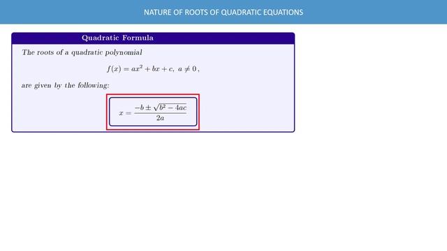 Nature of Roots of Quadratic Equations How to find it using discriminant смотреть онлайн